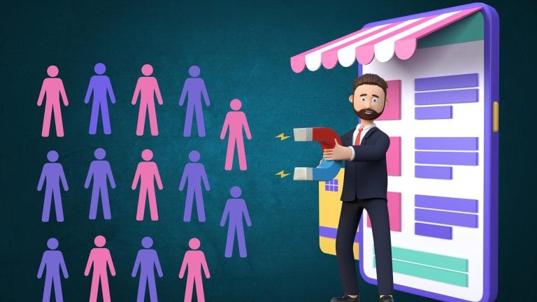 Illustration métaphorique de l’attraction des bons candidats grâce à une approche marketing du recrutement en PME